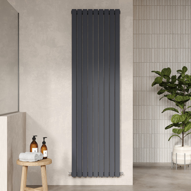 Nuie Sloane Vertical Double Panel Radiator (1 size, Anthracite) - Brand New Bathrooms
