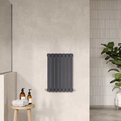 Nuie Sloane Horizontal Single or Double Panel Radiator (2 styles, 1 size, Anthracite) - Brand New Bathrooms
