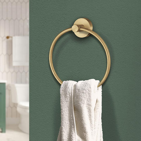 Smedbo Home Towel Ring Brushed Brass (1 Variant) - Brand New Bathroom 