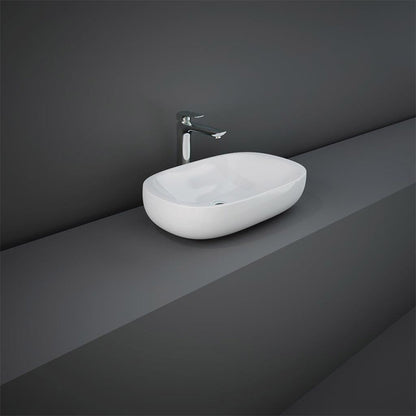 RAK Ceramics Illusion 600mm Countertop Basin (1 size, Alpine White) - Brand New Bathrooms