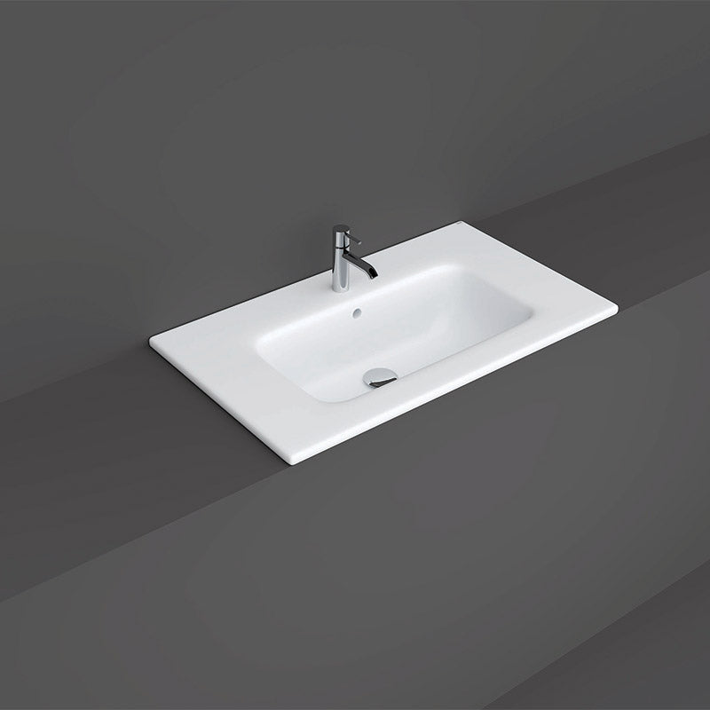 RAK Ceramics Joy In-Counter Top Basin (5 sizes, 2 styles, White) - Brand New Bathrooms