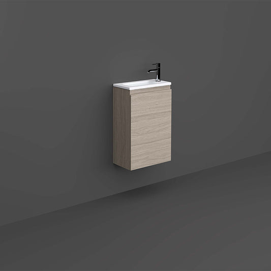RAK Ceramics Joy 400mm Wall Hung Vanity Unit (1 size, 5 colours) - Brand New Bathrooms