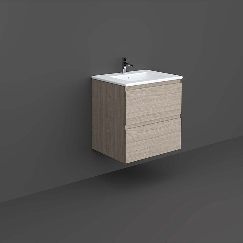 RAK Ceramics Joy 600mm x 610mm x 460mm Wall Hung Vanity Unit (1 size, 5 colours) - Brand New Bathrooms