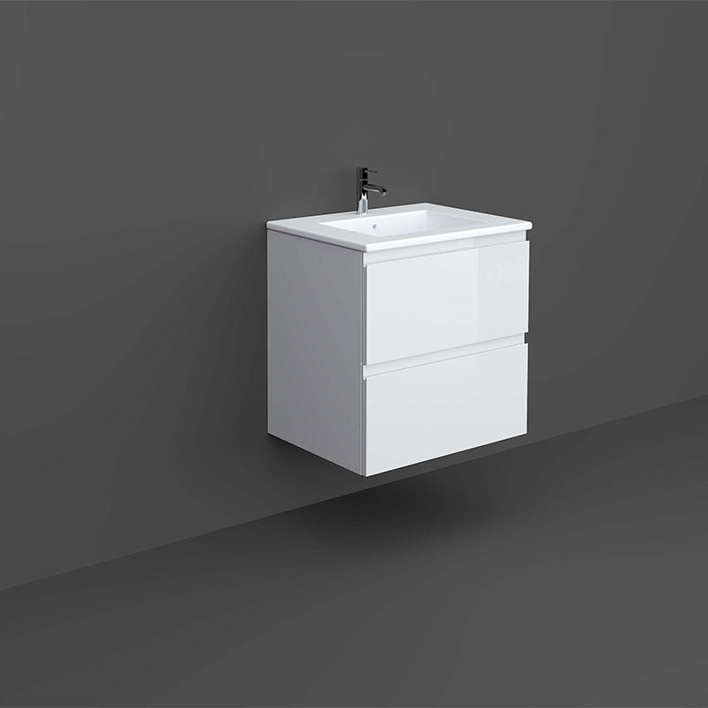RAK Ceramics Joy 600mm x 610mm x 460mm Wall Hung Vanity Unit (1 size, 5 colours) - Brand New Bathrooms