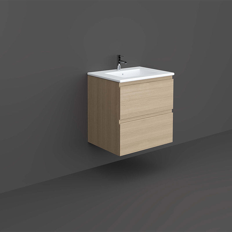 RAK Ceramics Joy 600mm x 610mm x 460mm Wall Hung Vanity Unit (1 size, 5 colours) - Brand New Bathrooms