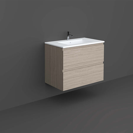 RAK Ceramics Joy 800mm Wall Hung Vanity Unit (1 size, 5 colours) - Brand New Bathrooms