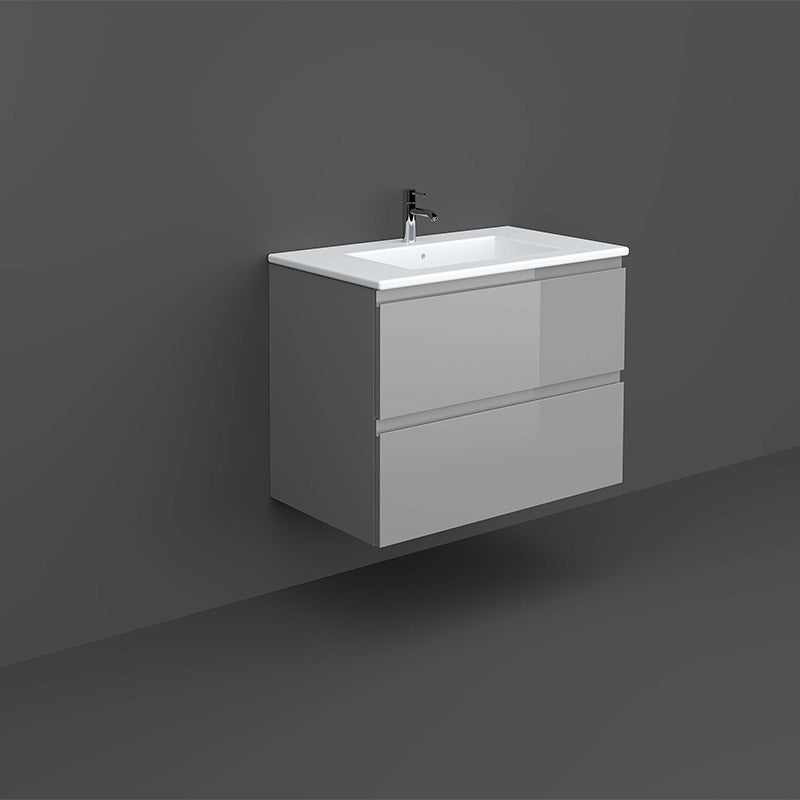 RAK Ceramics Joy 800mm Wall Hung Vanity Unit (1 size, 5 colours) - Brand New Bathrooms