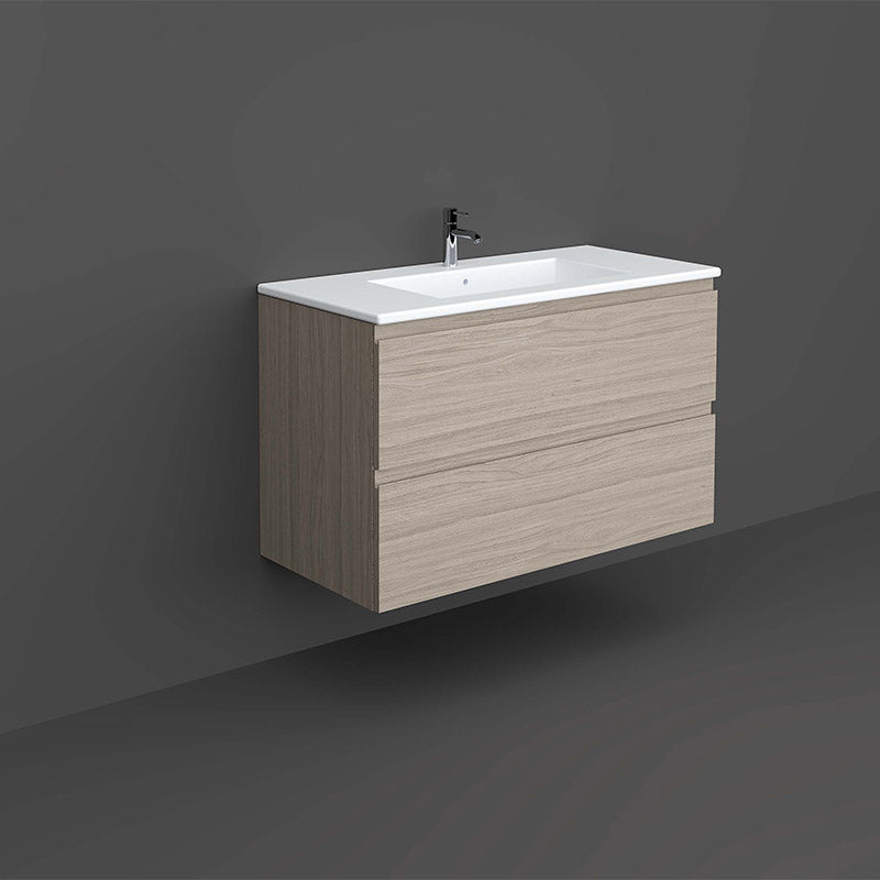 RAK Ceramics Joy 1000mm Wall Hung Vanity Unit (1 size, 5 colours) - Brand New Bathrooms