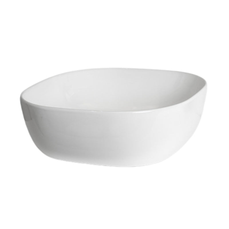 Loutro Lavabo Jenny Square Ceramic Basin (1 size, 2 colours) - Brand New Bathrooms