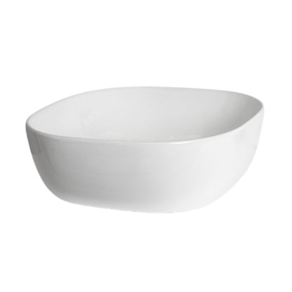 Loutro Lavabo Jenny Square Ceramic Basin (1 size, 2 colours) - Brand New Bathrooms