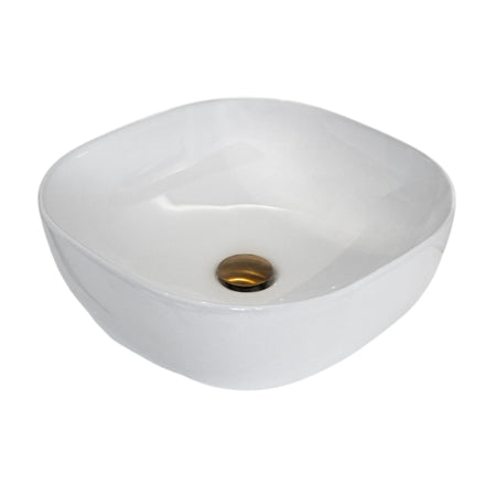 Loutro Lavabo Jenny Square Ceramic Basin (1 size, 2 colours) - Brand New Bathrooms