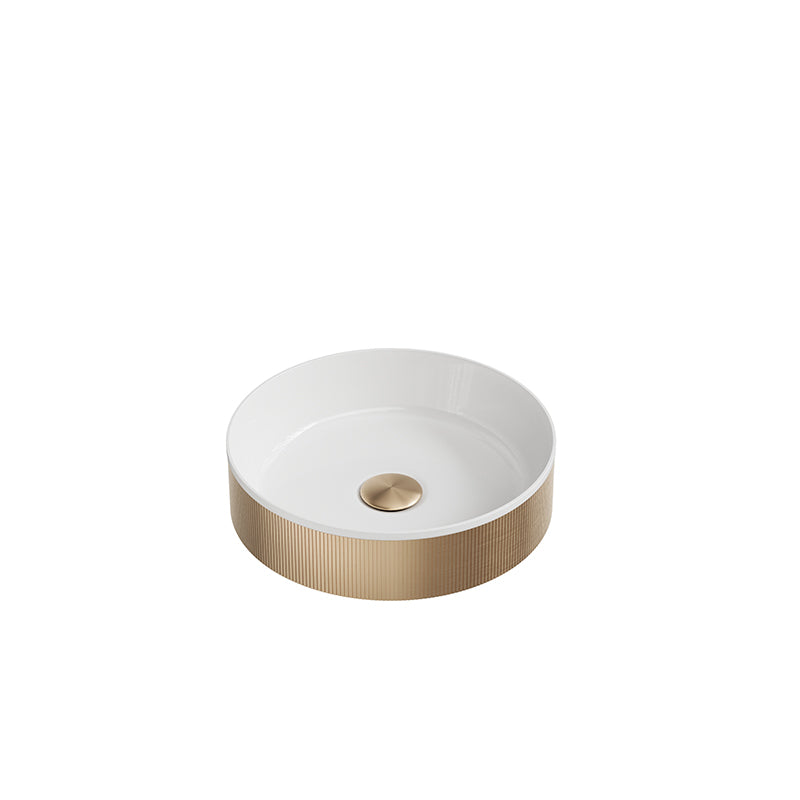 Scudo Koko Fluted Counter Top Basin (1 size, 4 colours) - Brand New Bathrooms