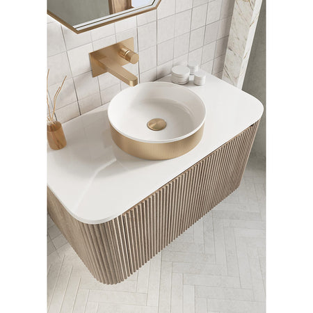 Scudo Koko Fluted Counter Top Basin (1 size, 4 colours) - Brand New Bathrooms