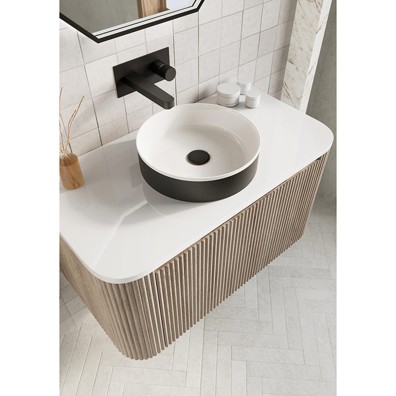 Scudo Koko Fluted Counter Top Basin (1 size, 4 colours) - Brand New Bathrooms