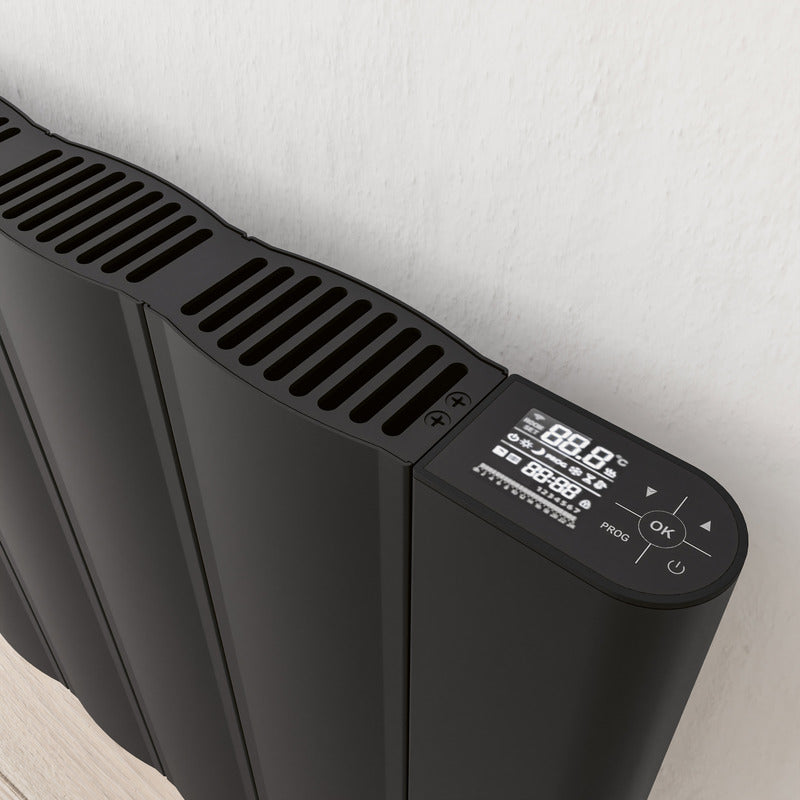 Eucotherm Kairo Electric Horizontal Flat Panel Electric Radiators with Smart Control (2 colours, 2 sizes) - Brand New Bathrooms