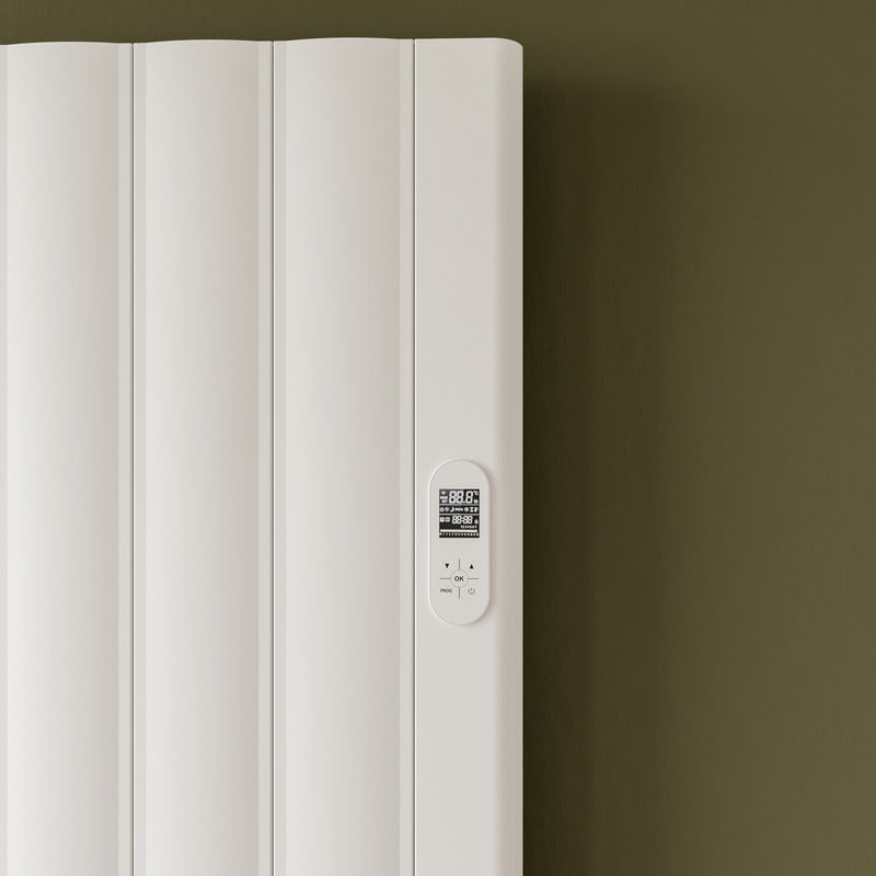 Eucotherm Kairo Electric Vertical Flat Panel Electric Radiators with Smart Control (2 colours, 2 sizes) - Brand New Bathrooms