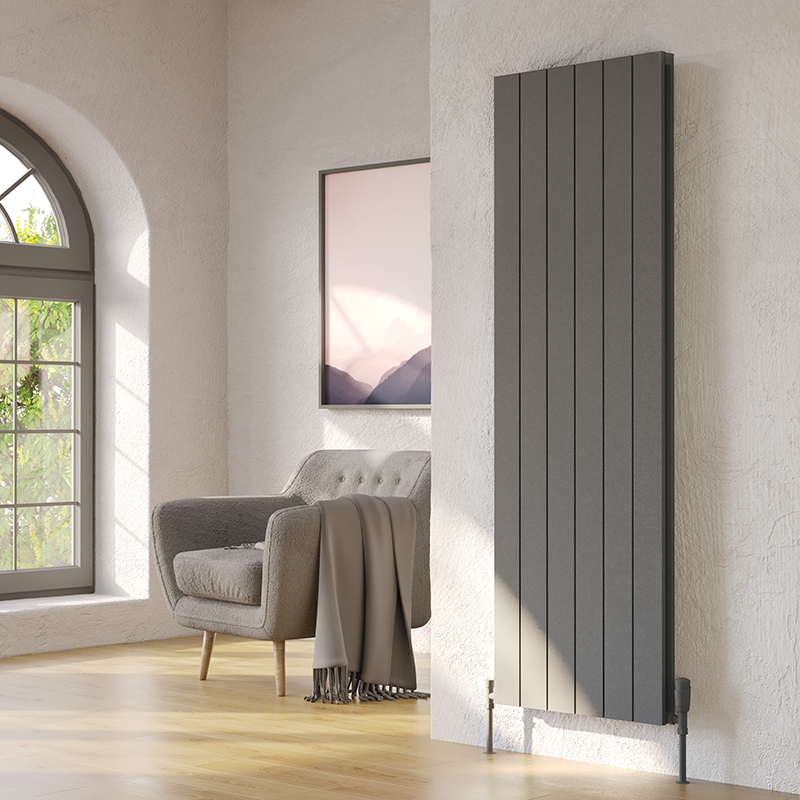 Brand New Bathrooms Kalsedon Aluminium Radiator (4 sizes, 2 styles, 3 colours)