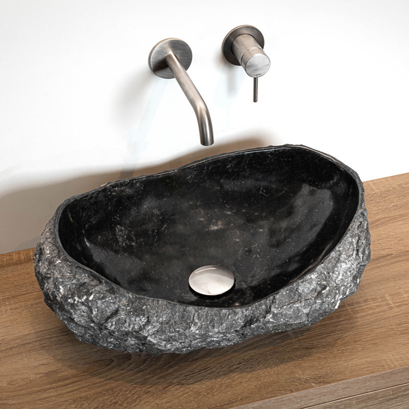 Loutro Lavabo Kev-B Stone Marble Basin (1 size, Anthracite) - Brand New Bathrooms