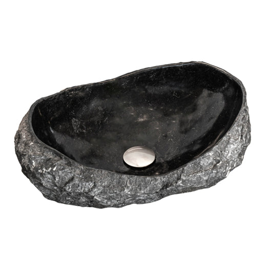 Loutro Lavabo Kev-B Stone Marble Basin (1 size, Anthracite) - Brand New Bathrooms