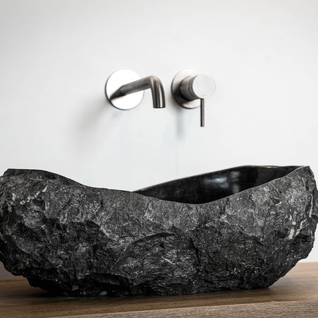 Loutro Lavabo Kev-B Stone Marble Basin (1 size, Anthracite) - Brand New Bathrooms