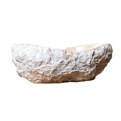 Loutro Lavabo Kev-S Stone Marble Basin (1 size, Beige) - Brand New Bathrooms