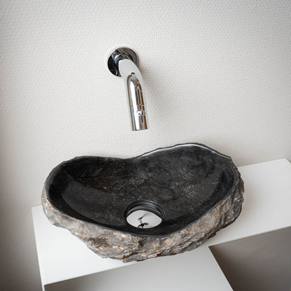 Loutro Lavabo Kev Mini-B Stone Marble Basin (1 size, Anthracite) - Brand New Bathrooms