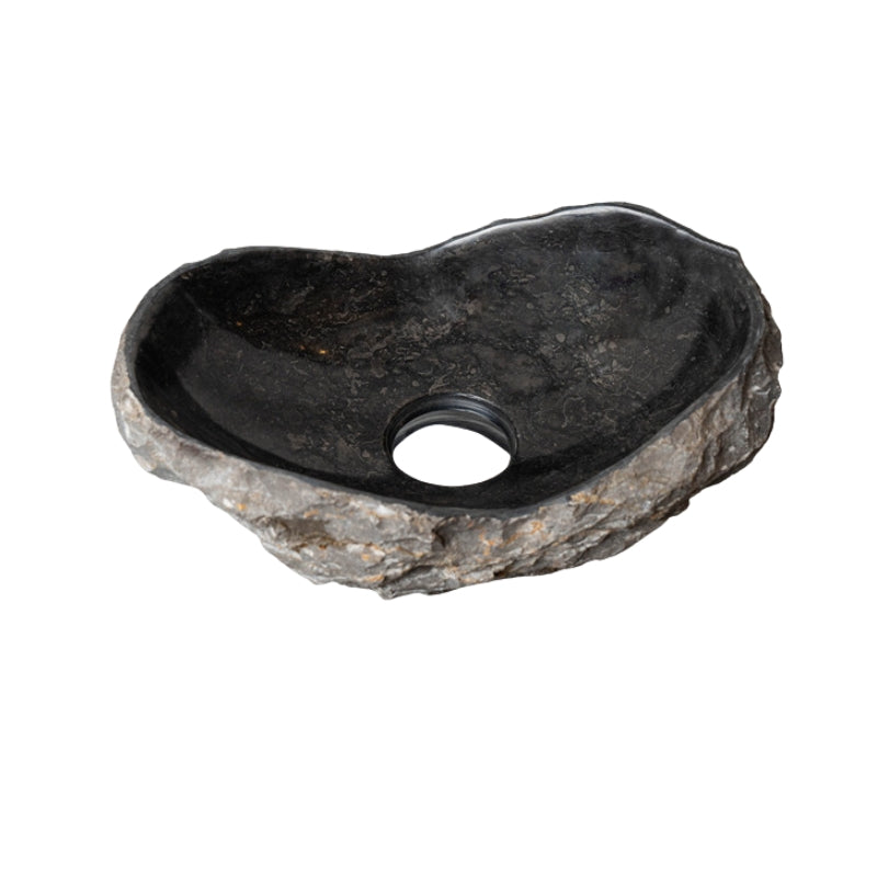 Loutro Lavabo Kev Mini-B Stone Marble Basin (1 size, Anthracite) - Brand New Bathrooms