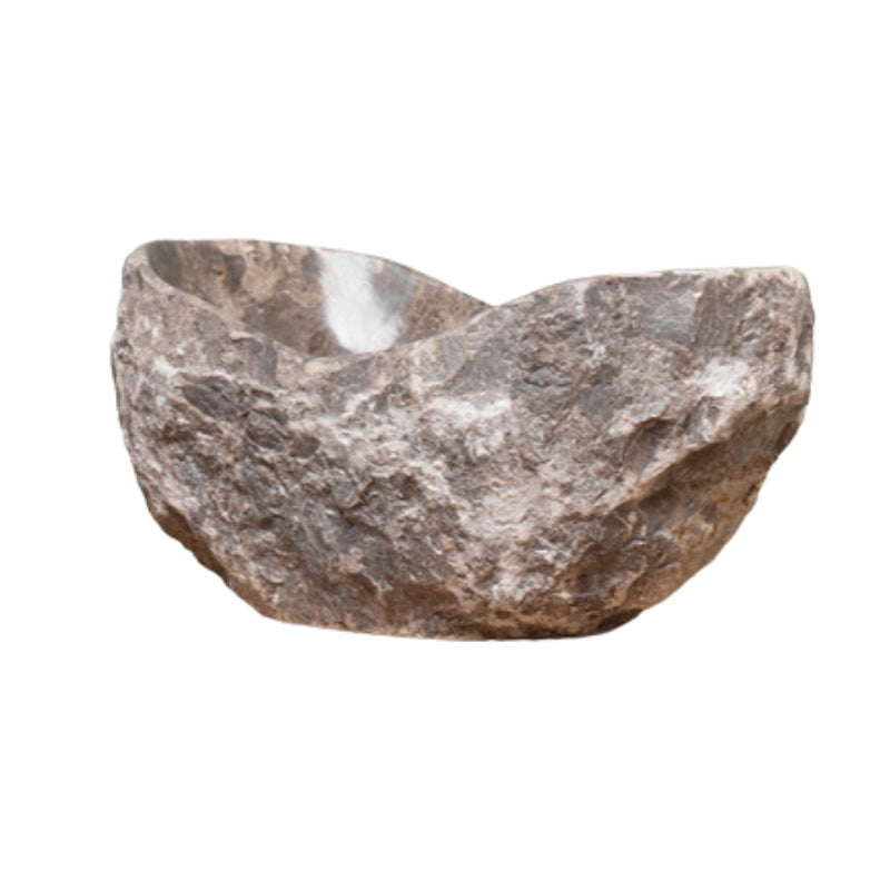 Loutro Lavabo Kev Mini-T Stone Marble Basin (1 size, Beige) - Brand New Bathrooms