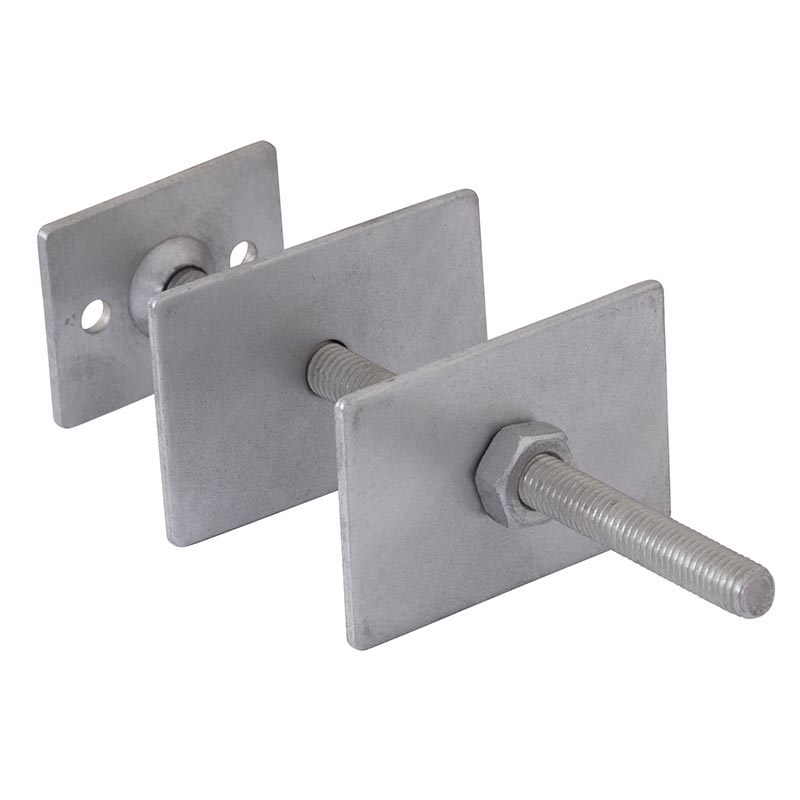 Carron Galvanised Square Plate Wall Stay (1 size, Stainless Steel) - Brand New Bathrooms