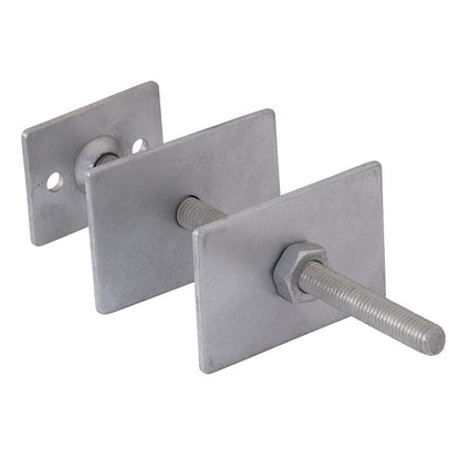 Carron Galvanised Square Plate Wall Stay (1 size, Stainless Steel) - Brand New Bathrooms