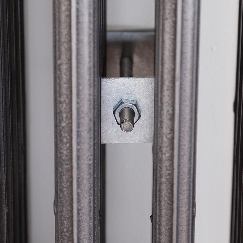 Carron Galvanised Square Plate Wall Stay (1 size, Stainless Steel) - Brand New Bathrooms