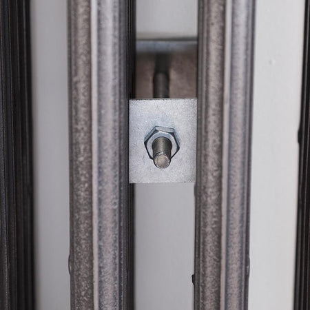 Carron Galvanised Square Plate Wall Stay (1 size, Stainless Steel) - Brand New Bathrooms
