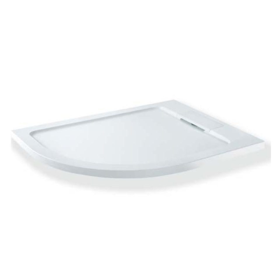 MX Expressions Flat Top Offset Quadrant Hidden Waste Low Profile Shower Tray (1 size, Left or Right Hand Options)