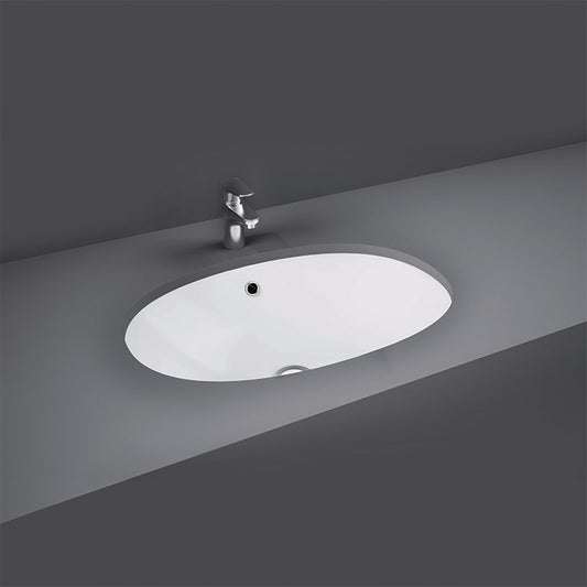 RAK Ceramics Lily Countertop Basin (1 size, 2 styles, Alpine White) - Brand New Bathrooms