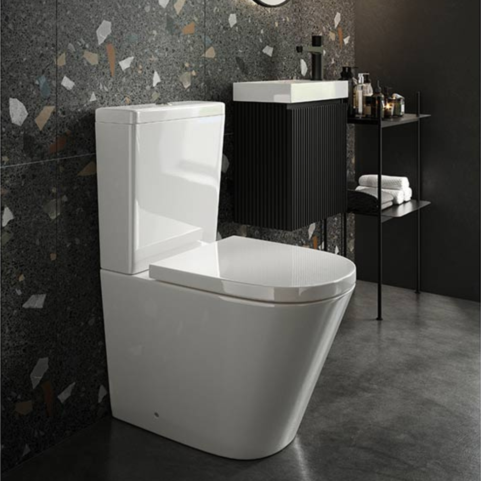 Scudo Linea Ceramic Toilet Cistern with WRAS Fittings (White) CISTERN & FITTINGS ONLY