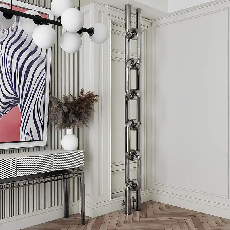 Carisa Link Floor Stainless Steel Radiator 2 Sections (H2300 x W240) - Brand New Bathrooms