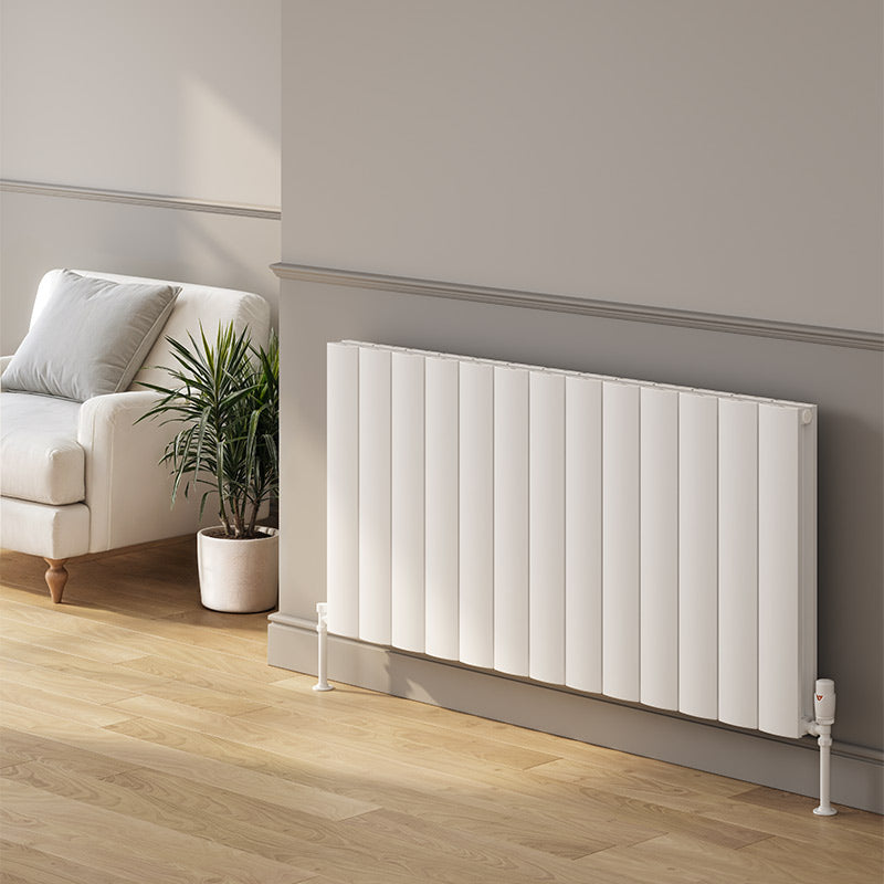 Reina Loco Horizontal Aluminium Radiator (5 sizes, 2 colours) - Brand New Bathrooms