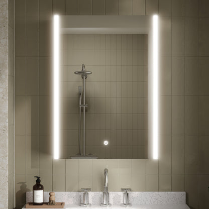 Nuie Pavo 500mm Single Door Mirror Cabinet (1 size) - Brand New Bathrooms