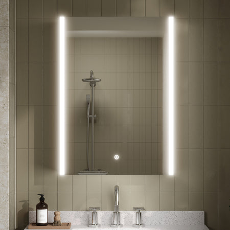Nuie Pavo 500mm Single Door Mirror Cabinet (1 size) - Brand New Bathrooms