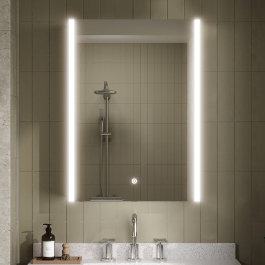 Nuie Pavo 500mm Single Door Mirror Cabinet (1 size) - Brand New Bathrooms