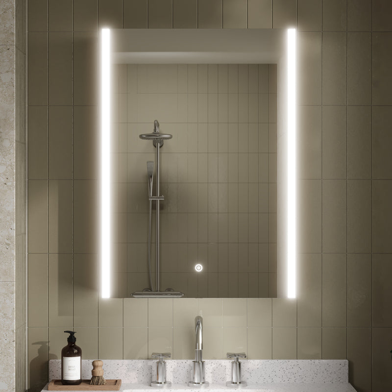 Nuie Pavo 500mm Single Door Mirror Cabinet (1 size) - Brand New Bathrooms