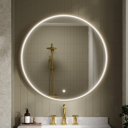 Nuie Mensa Inset Frame 800mm Round LED Mirror (3 colours) - Brand New Bathrooms