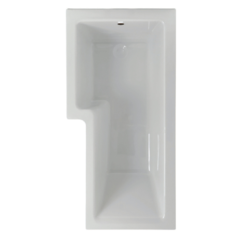 Giavani Bathrooms Complete Bathroom Suite with 1700mm L-Shape Right-Handed Shower Bath, Chrome Brassware & Vanity Unit (3 colours)