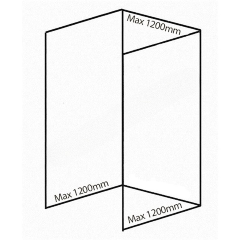 Bushboard Nuance Recess Pack D3 (for Shower Enclosures up to 1200mm) Light Portland - Brand New Bathrooms