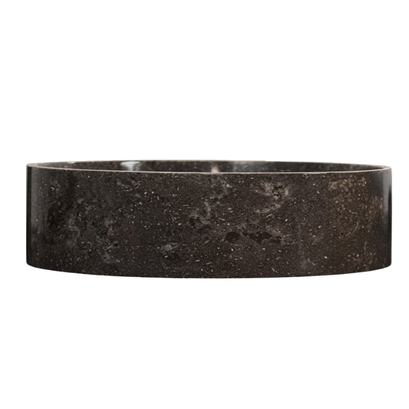 Loutro Lavabo Louise-B Round Marble Basin (1 size, Anthracite) - Brand New Bathrooms