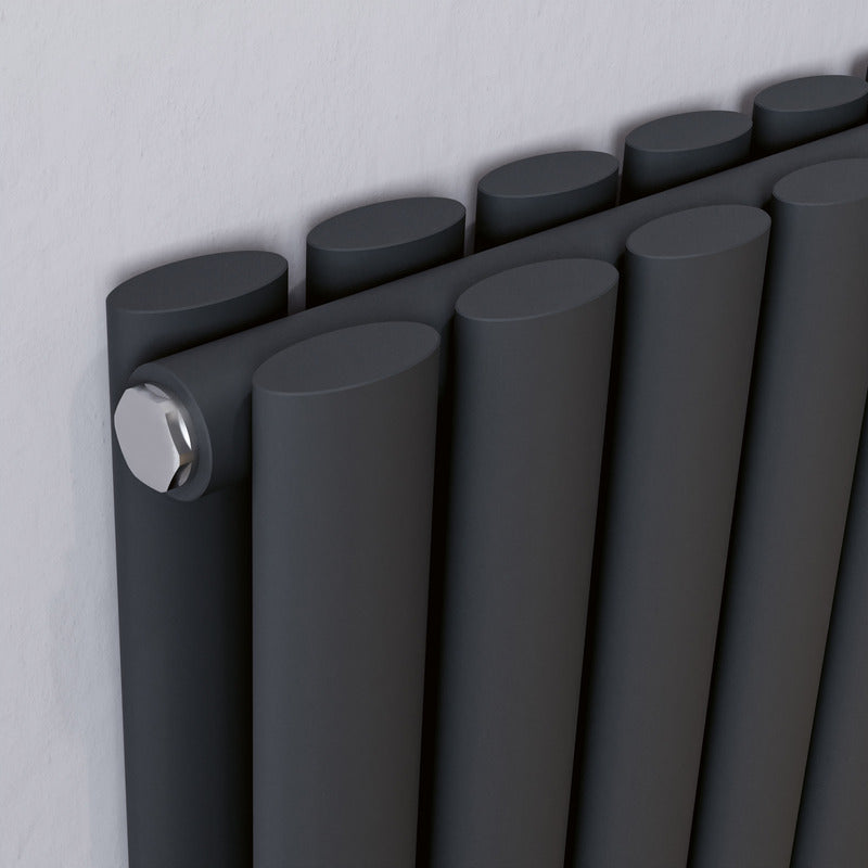 Eucotherm Lynx Oval Tube Radiators (2 colours, 3, sizes, 2 styles) - Brand New Bathrooms