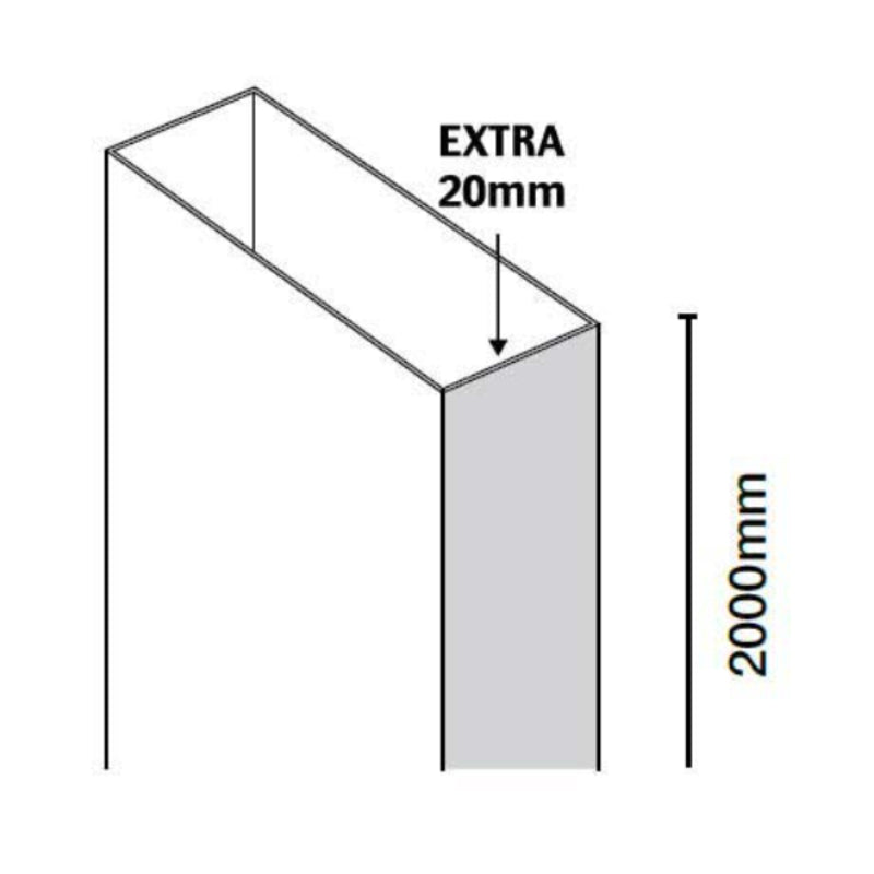 Merlyn 10 Series | Extension Profiles (1 size, 4 styles, Chrome)