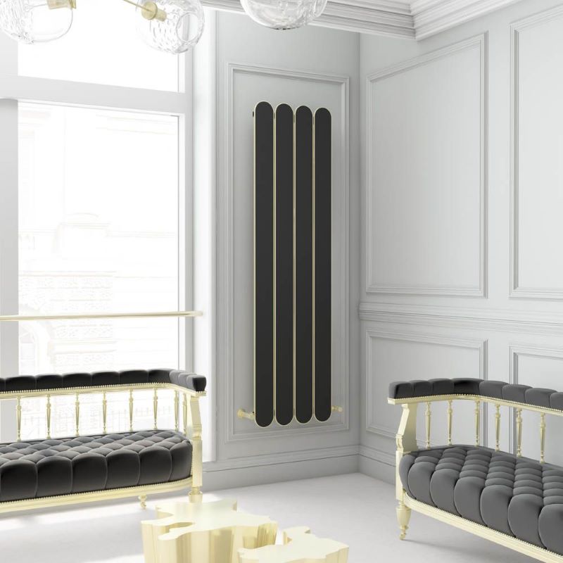 Carisa Magico Vertical Aluminium Bespoke Radiator (2 sizes, 2 colours) - Brand New Bathrooms