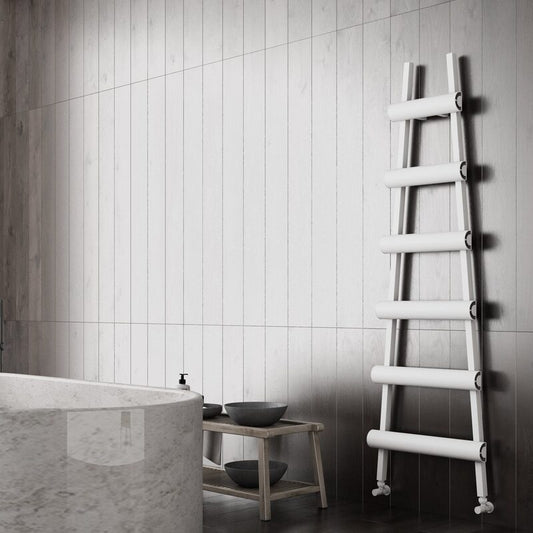Carisa Magnus W Aluminium Ladder Radiator (1 sizes, 2 colours) - Brand New Bathrooms