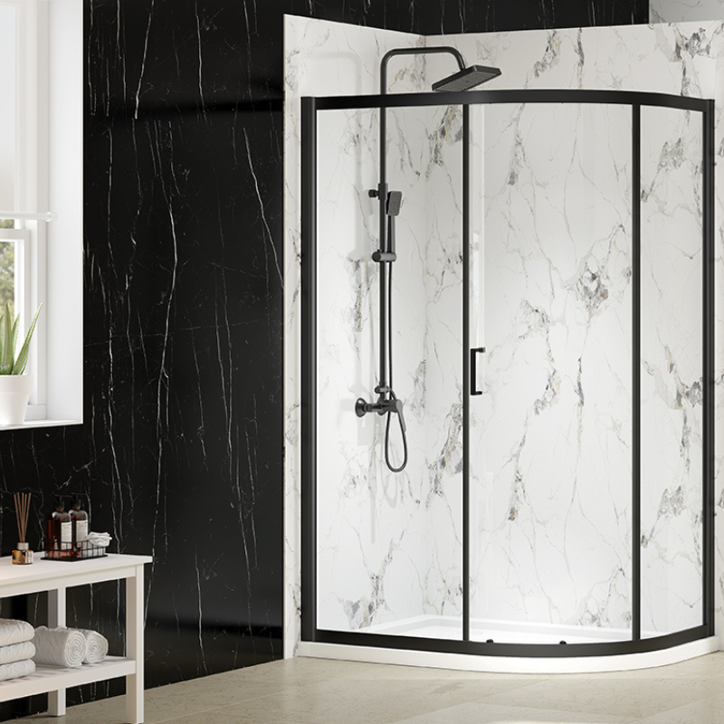 Merlyn MBOX | Single Door Offset Quadrant Shower Enclosure (3 sizes, 2 colours)